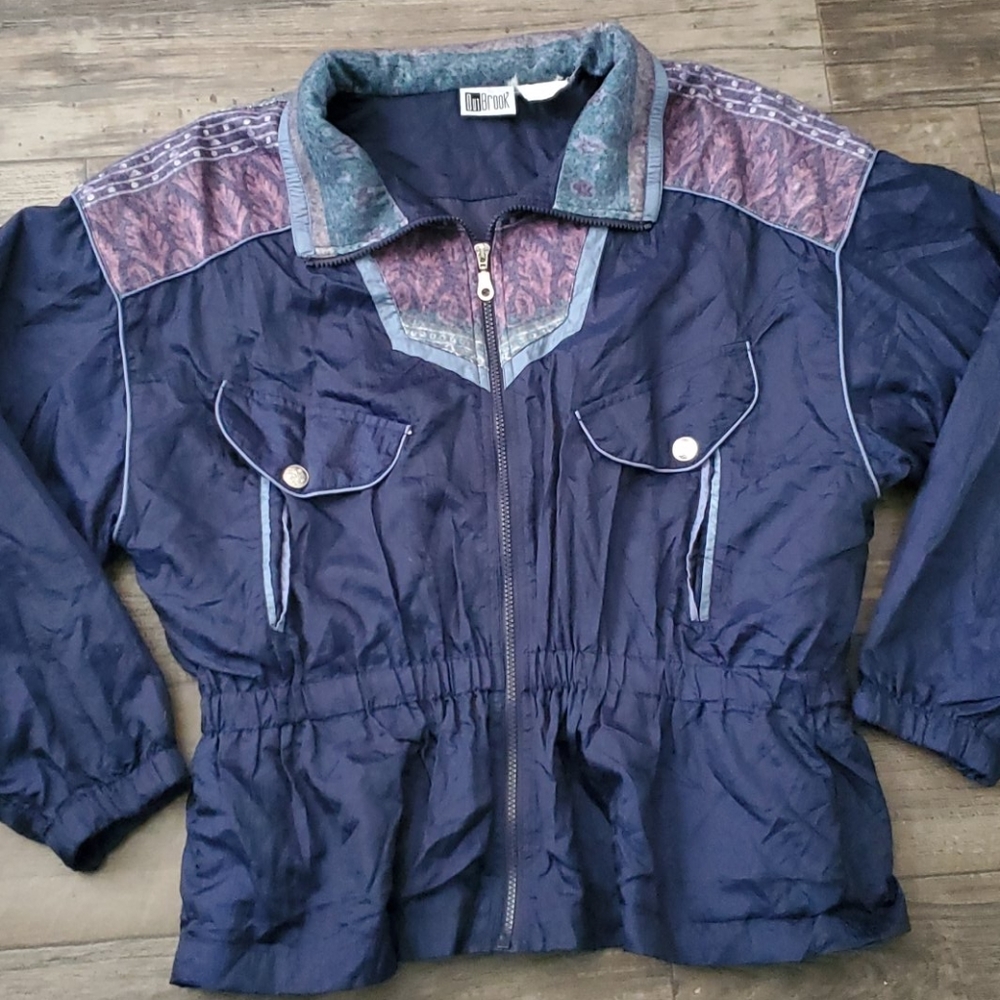 Vintage OutBrook Nylon Windbreaker Ski Snow Jacket
